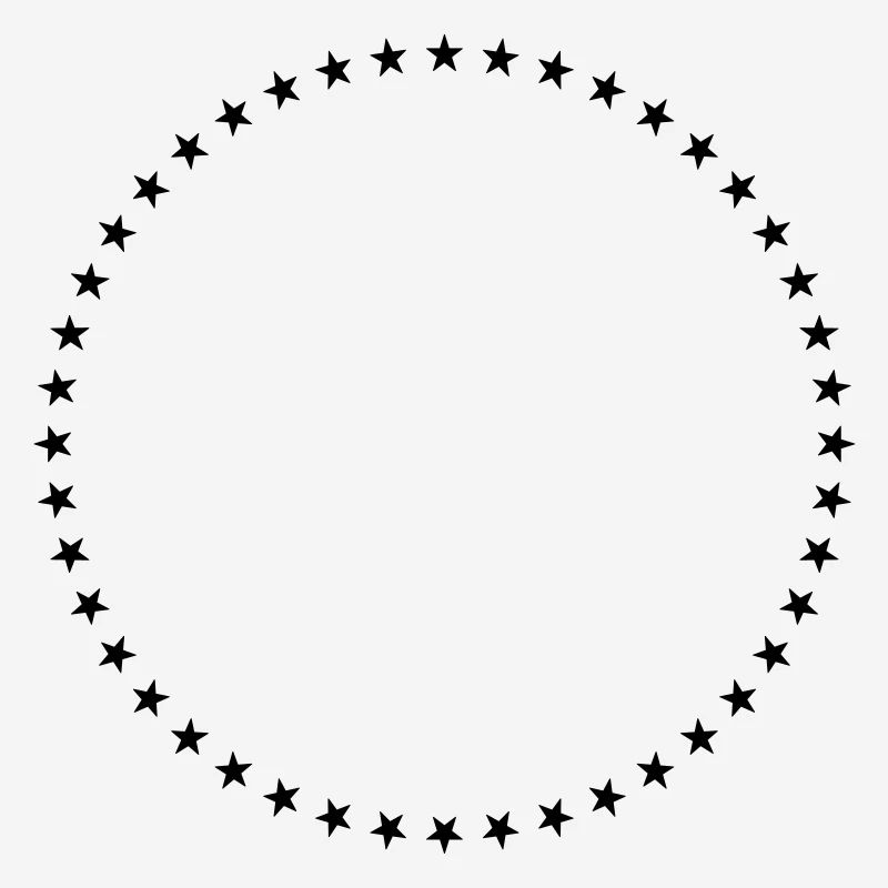 Étoile cercle géométrie