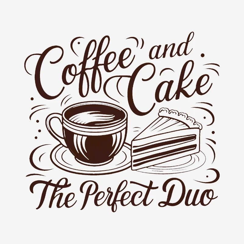 Café et gâteau – le duo parfait.