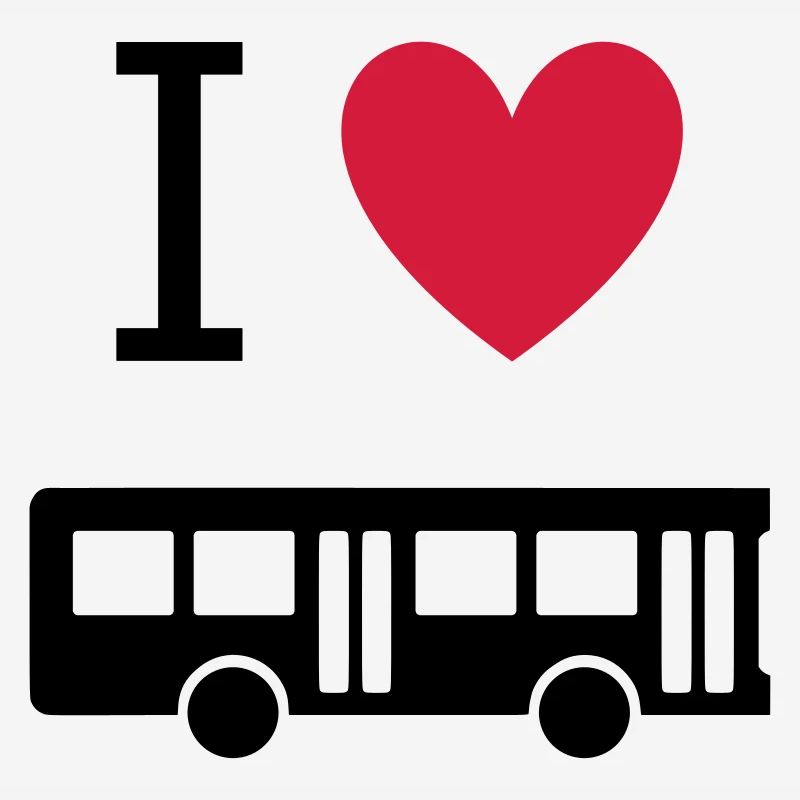 ★ Couleurs de conception modifiables ★ J'aime les bus