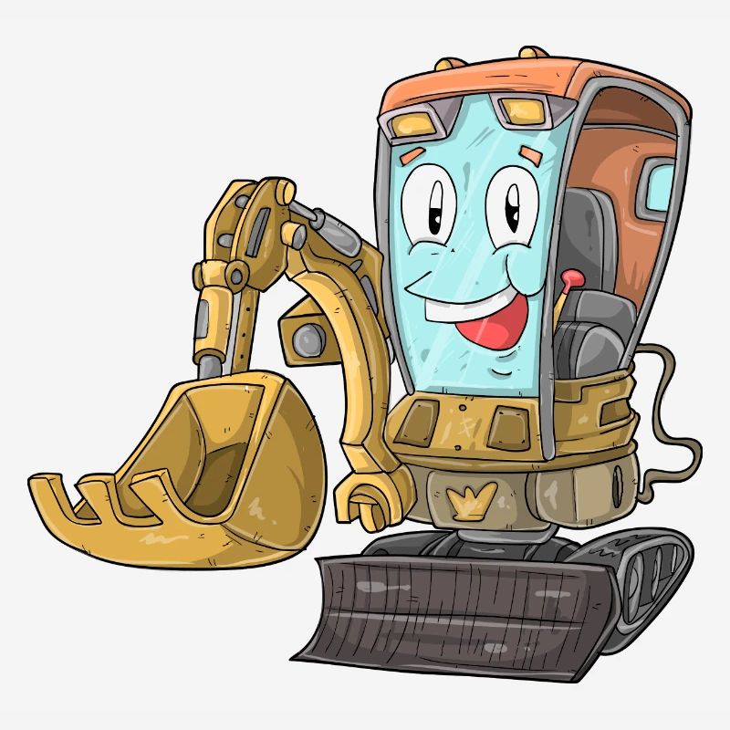 Excavator with face