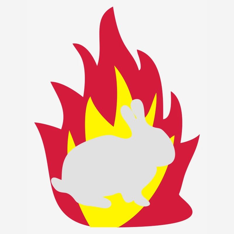 Rabbit in the fire
