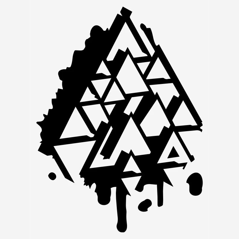 abstract Graffiti Triangle