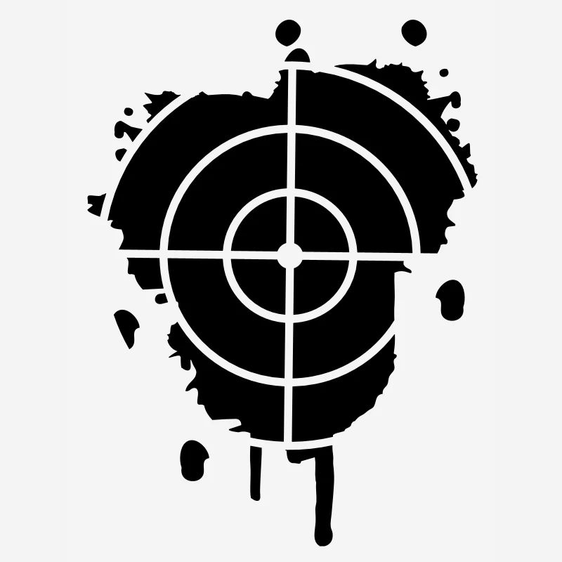 Une cible comme un graffiti