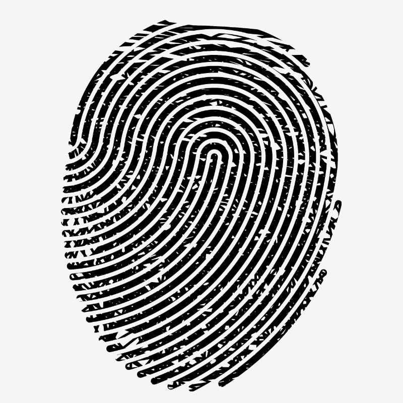 Modèle de conception graphique d'empreintes digitales