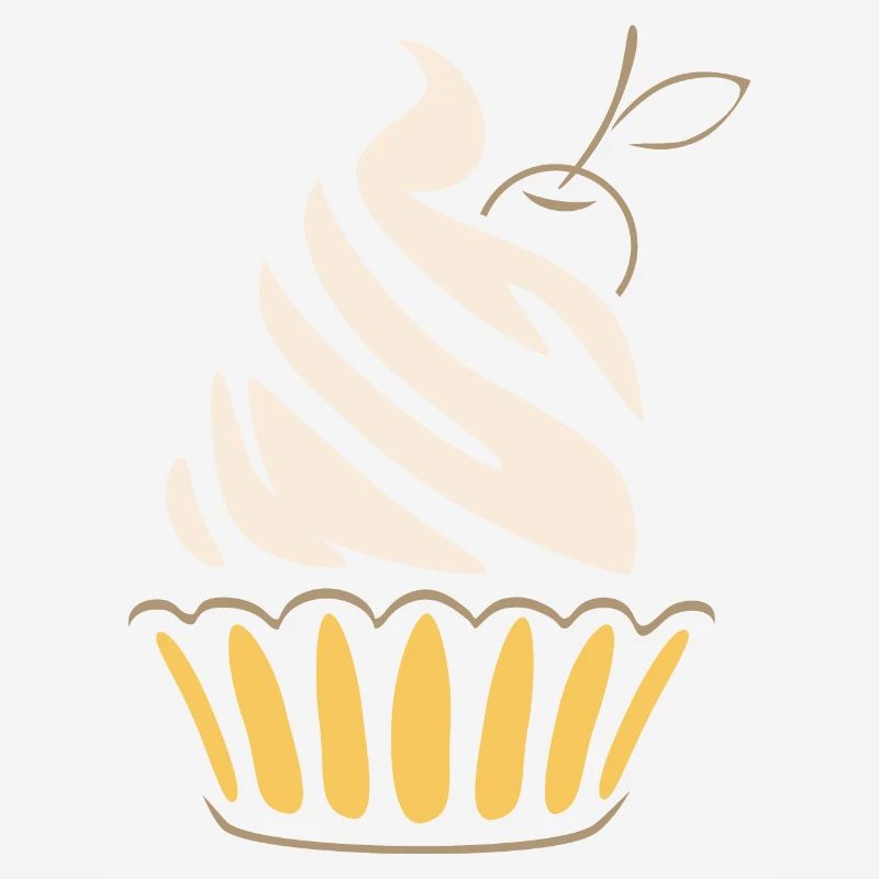 Stylized cupcake