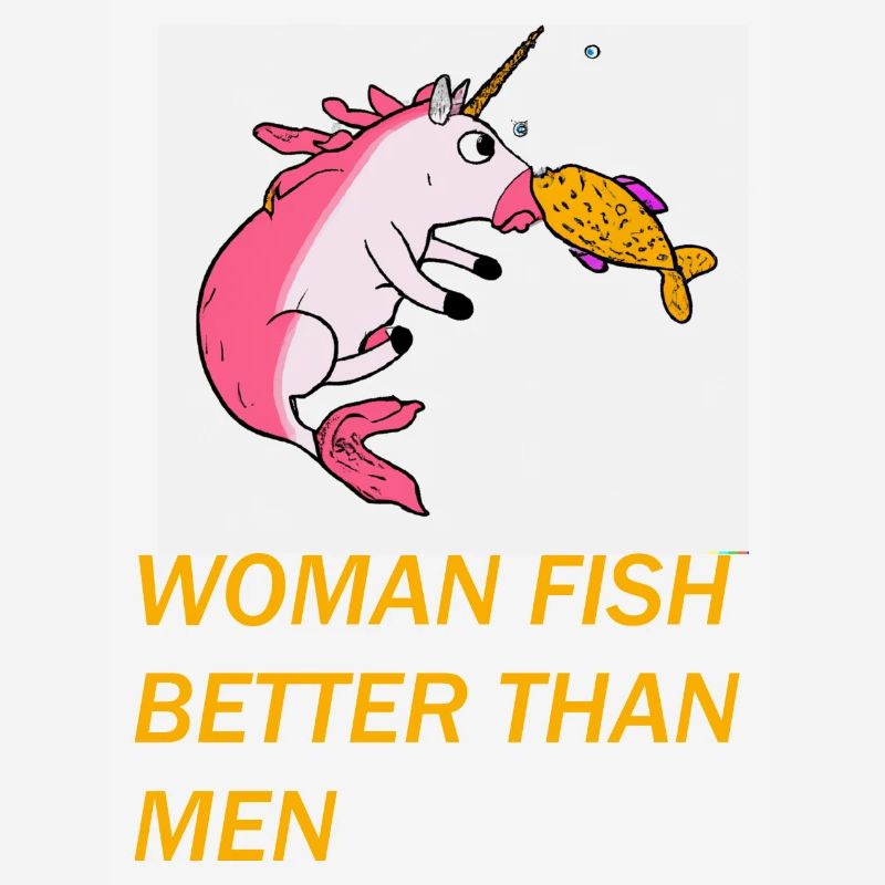 Femmes pêchant drôle