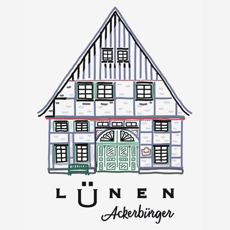 Lünen, maison à colombages Ackerbürger, quartier d’Unna