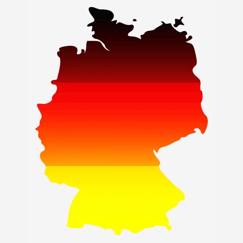 Abstract Color Gradient Map Germany