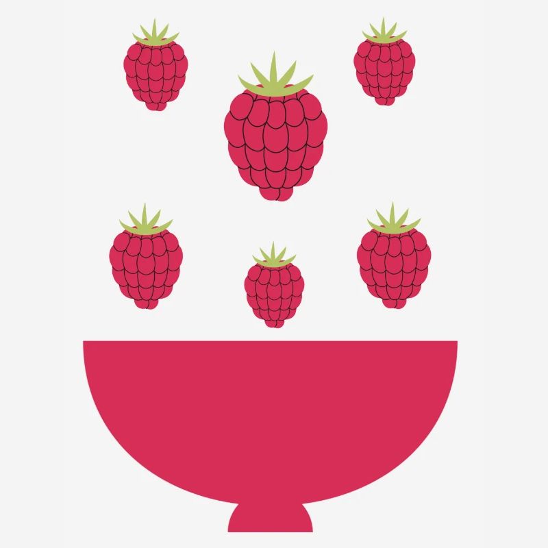 Explosion de framboises
