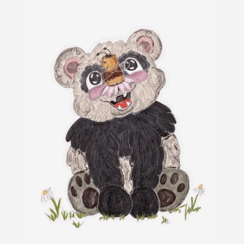 Panda et abeille