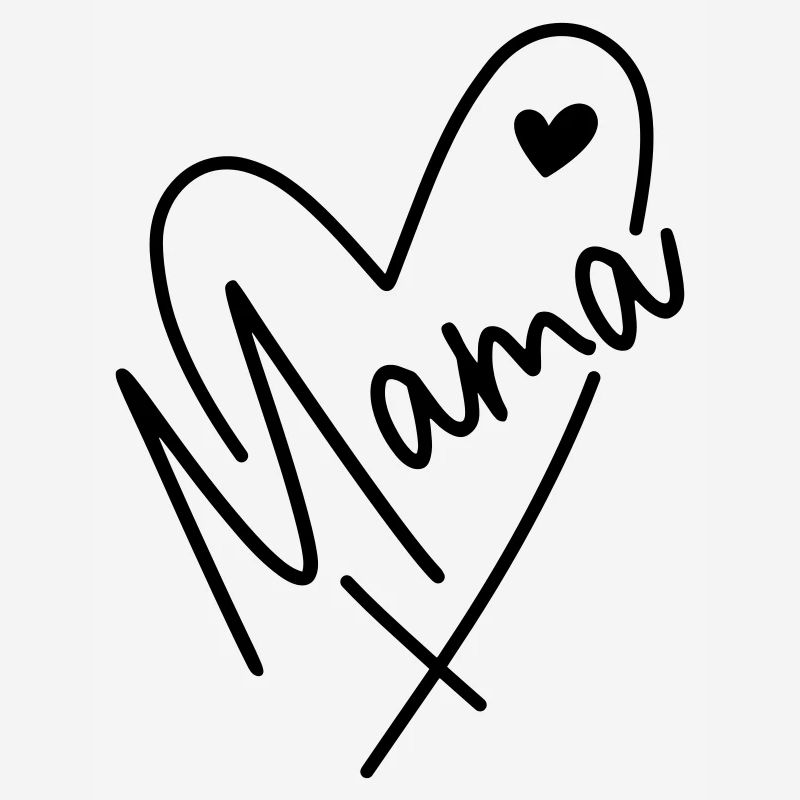 Mama Herz Mutter Kind Liebe Muttertag Geschenk