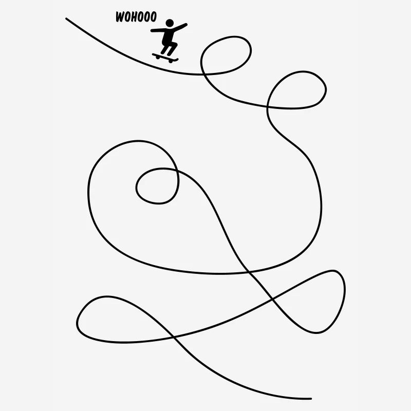 Skateboarder Makes Looping Gift