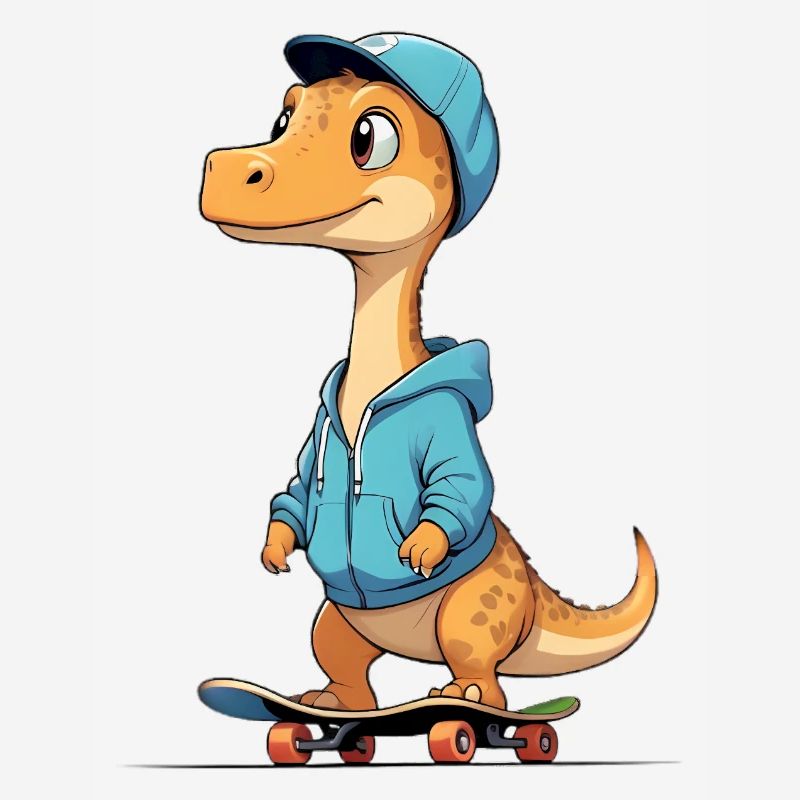 Conception du sweat à capuche Dino Skater