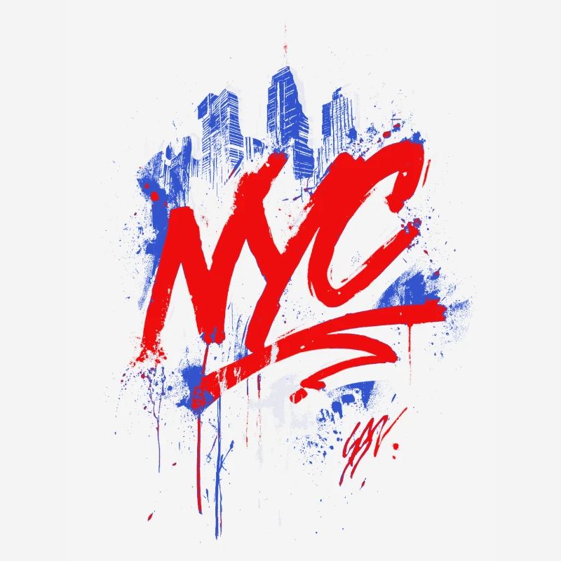 Splash de la skyline de graffiti de New York