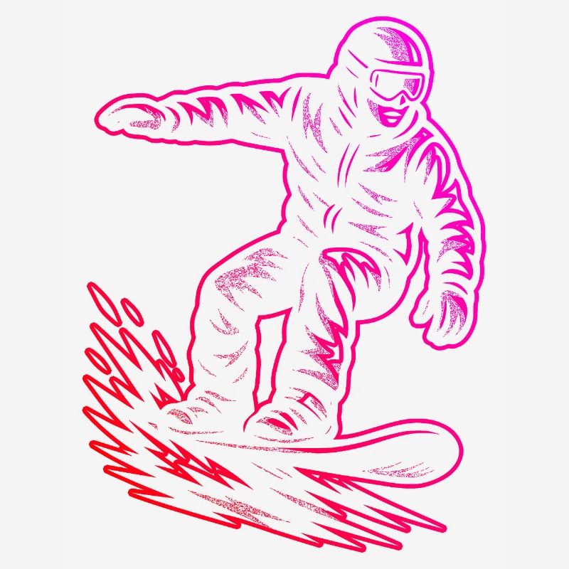 Motif classique du snowboard