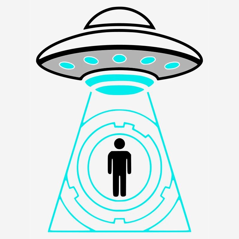 UFO Abduction Beam Me Up Vector