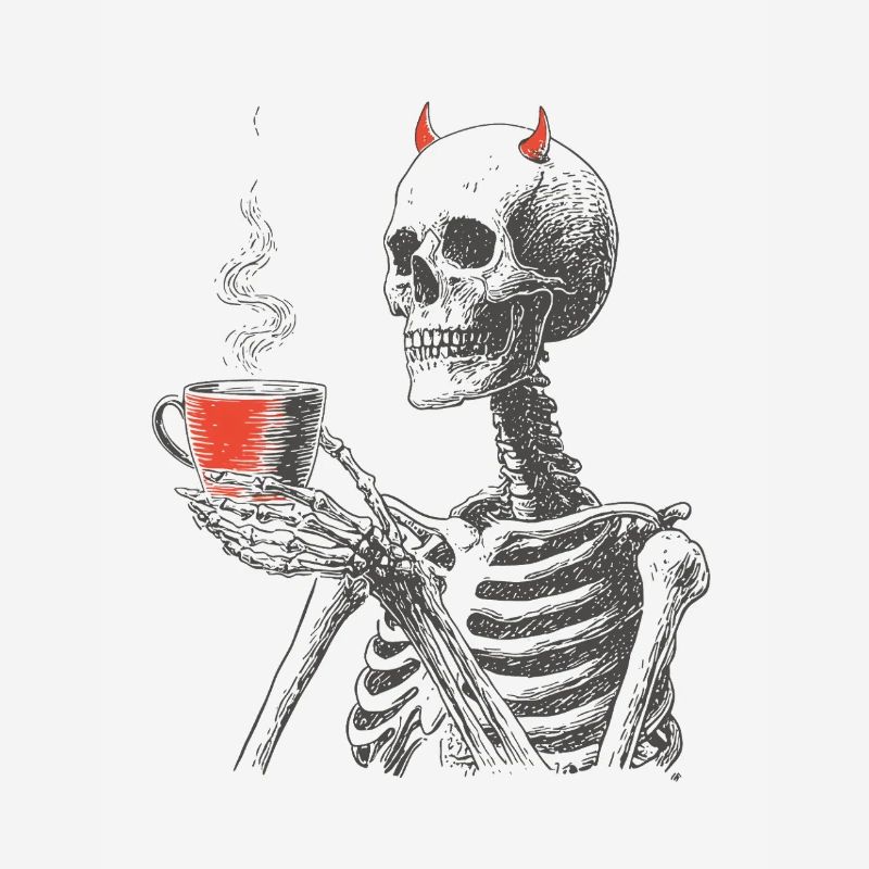 Devilish Coffee Skeleton