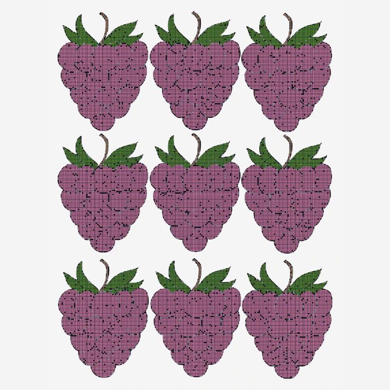 raspberry pattern textile