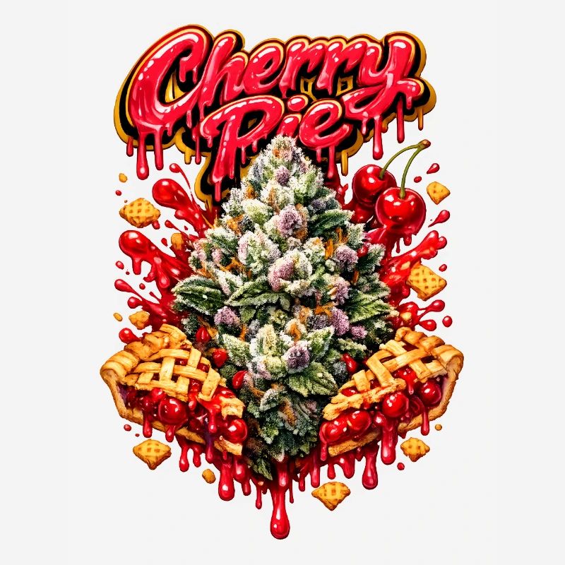 Cherry Pie Graffiti Print