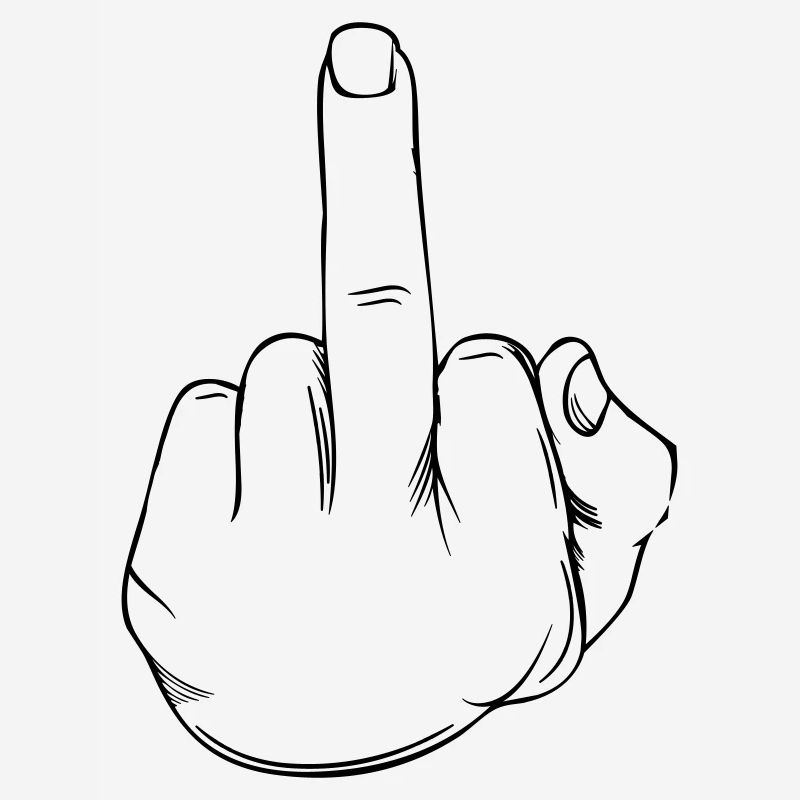 Mittelfinger Statement