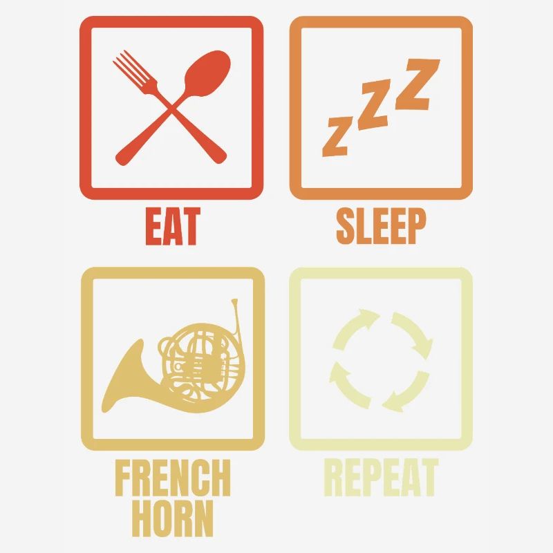 Mange Dorme, cor français, répéter