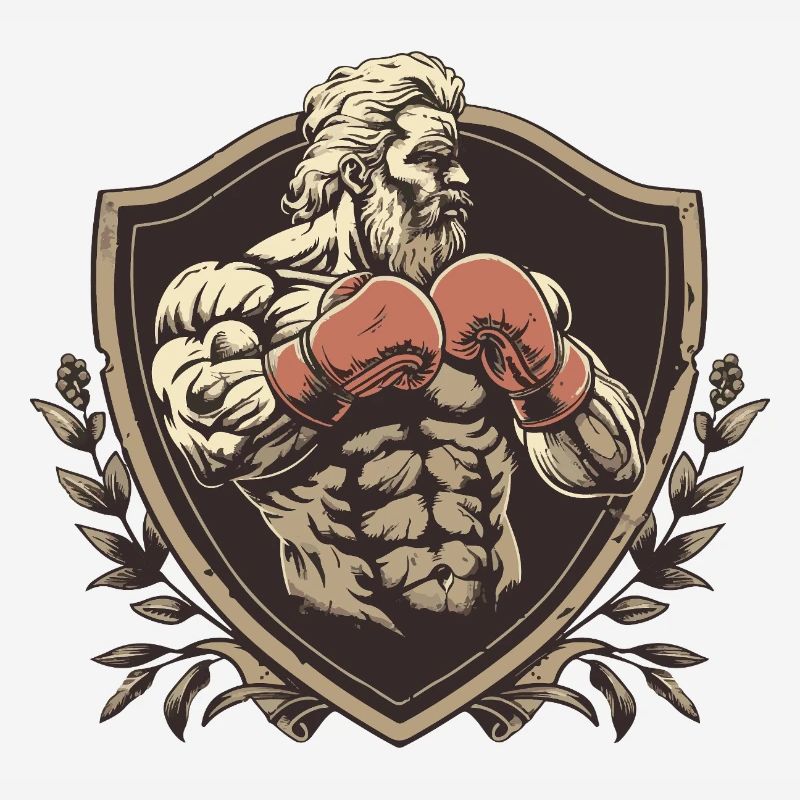 Fighter Boxer MMA Logo