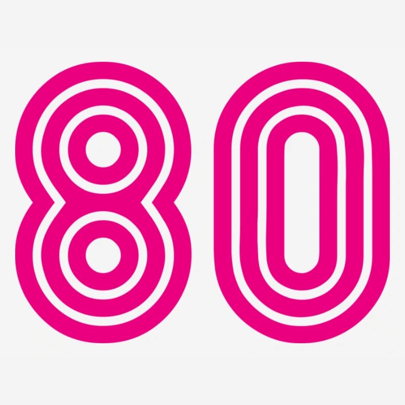 80. 80 YEARS. 80th ANNIVERSARY. 80TH BIRTHDAY.