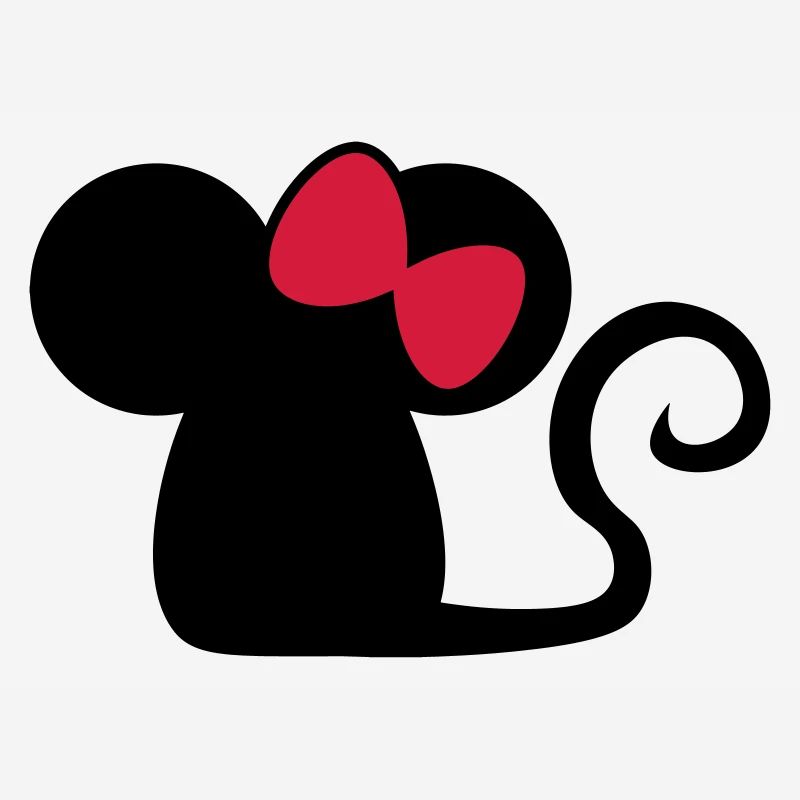 Mäuschenschleife / mouse with bow Cute mouse