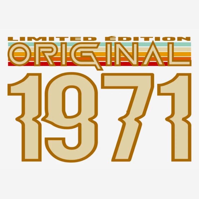 Originale Retro-Typografie von 1971