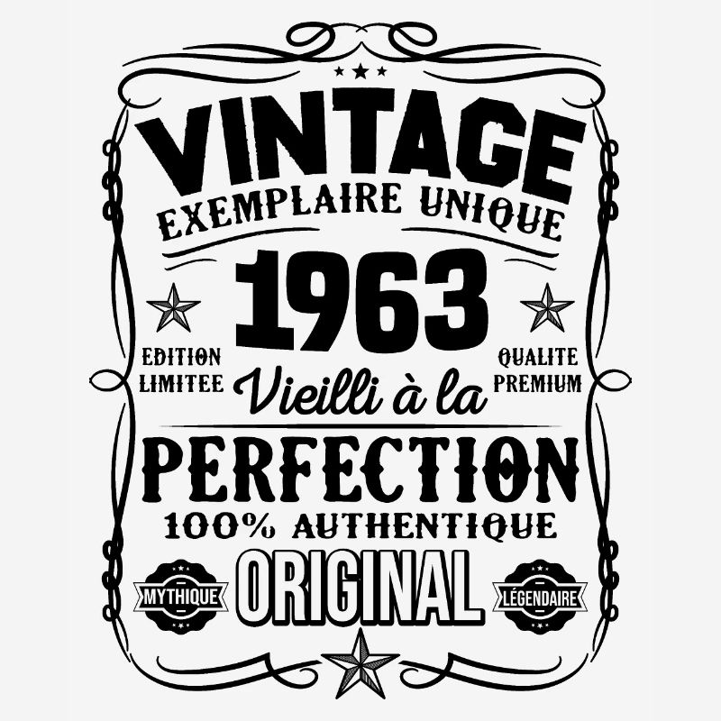 Millésime Fabriqué En 1963 Vieilli à La Perfection