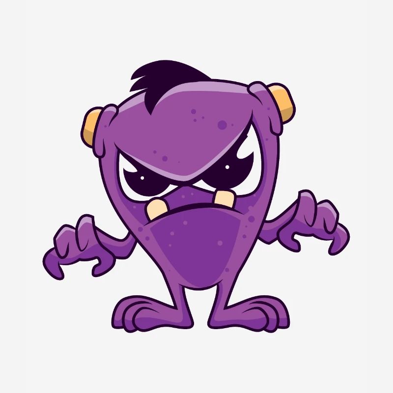 Evil purple monster