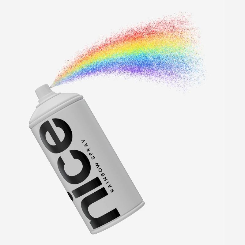 nice - Das spritzige Regenbogen Spray