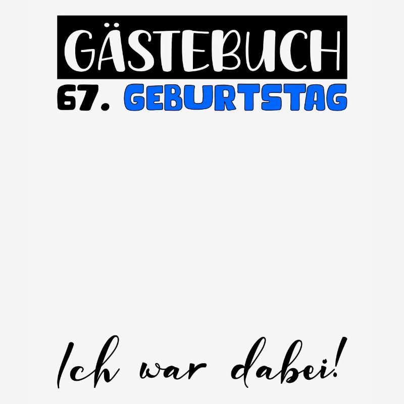67 Geburtstag Geschenk Mann Deko Männer Gästebuch