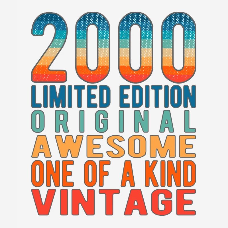 Limited Edition seit 2000 Geburtstag Vintage 2000
