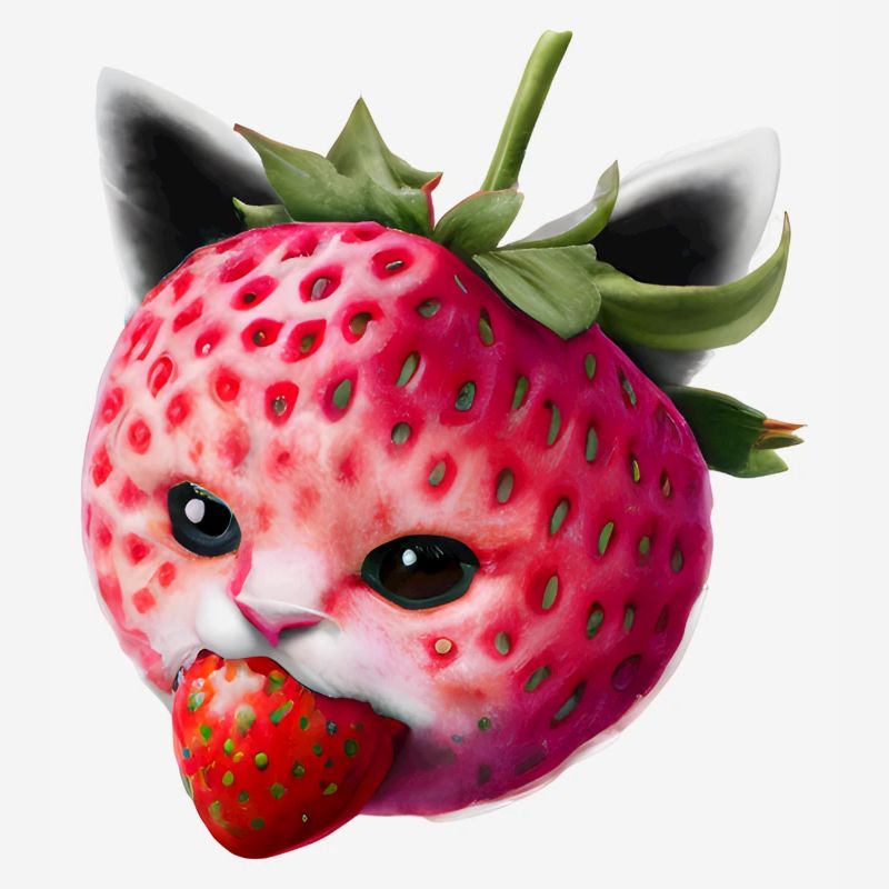 Erdbeerkatze