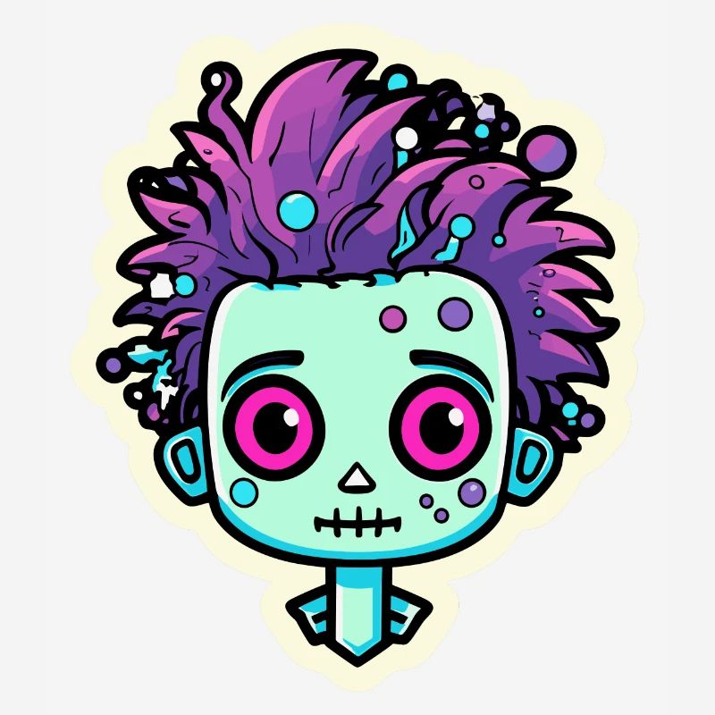 Illustration de zombie mignon