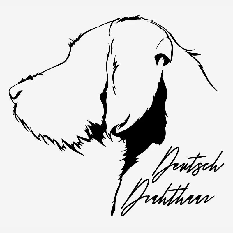 DEUTSCH DRAHTHAAR Profil Hunde Jagdhund Wilsigns