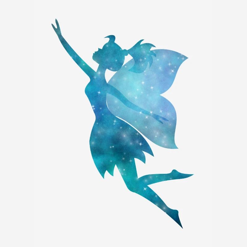 Fée Galaxy silhouette Turquoise