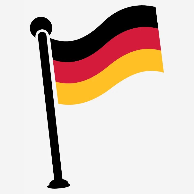 Drapeau Allemagne caché / Drapeau allemand (3c)
