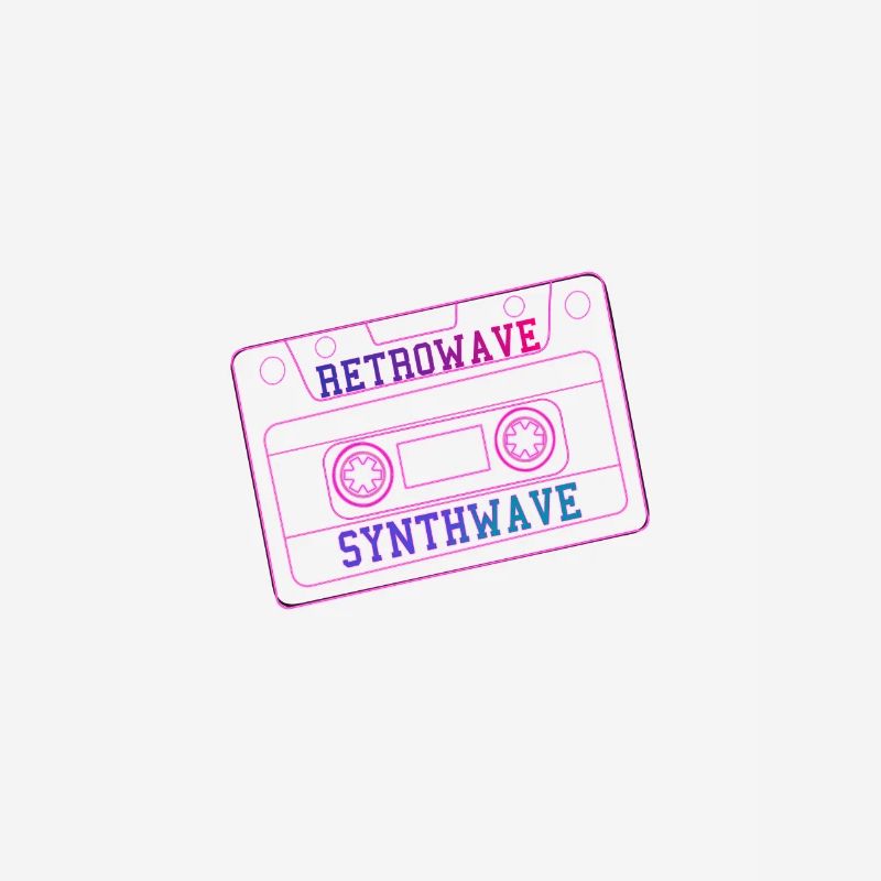 RetroWave SynthWave cassette