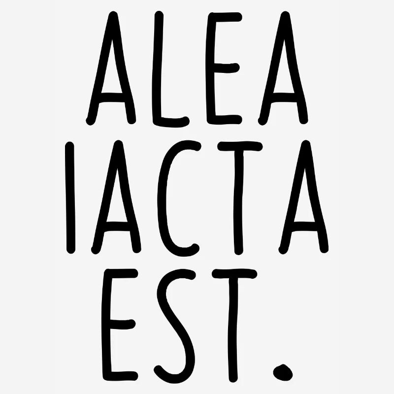 alea iacta est die are cast Latin language