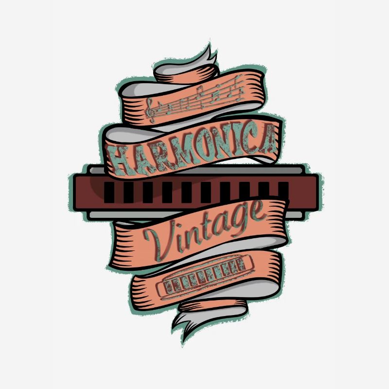 Vintage harmonica for harmonica player