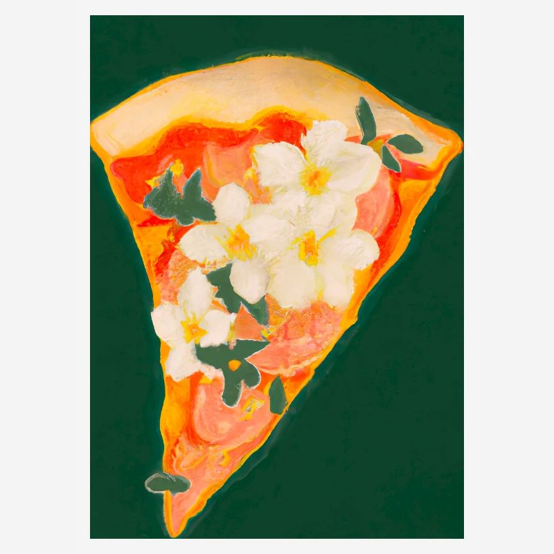 Blümchen-Pizza