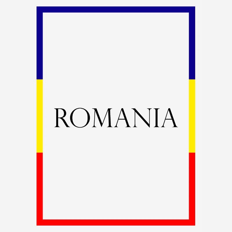 Roumanie Roumanie Lettrage de déclaration avec drapeau