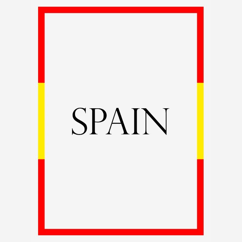 Espagne Espagne Lettrage de déclaration avec drapeau