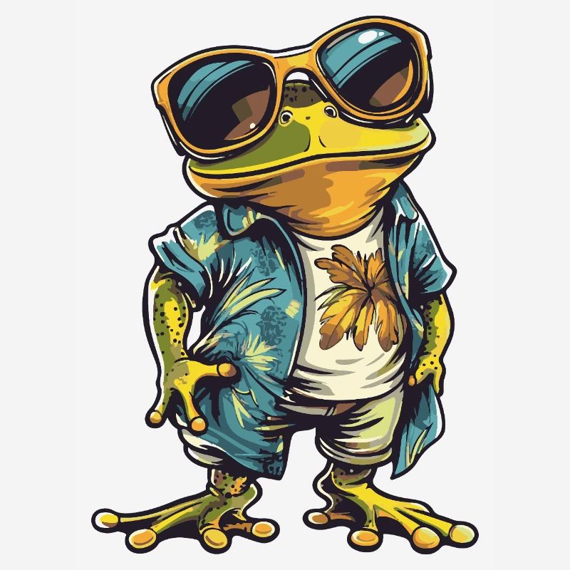 Frog Funny Summer