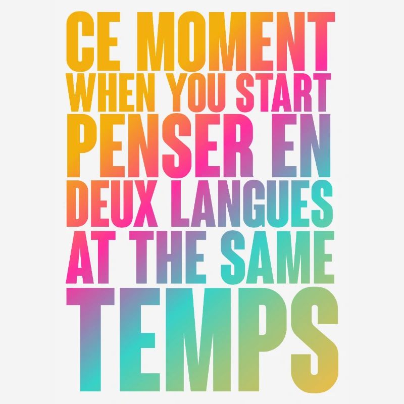Temps de réflexion multilingue Imprimer