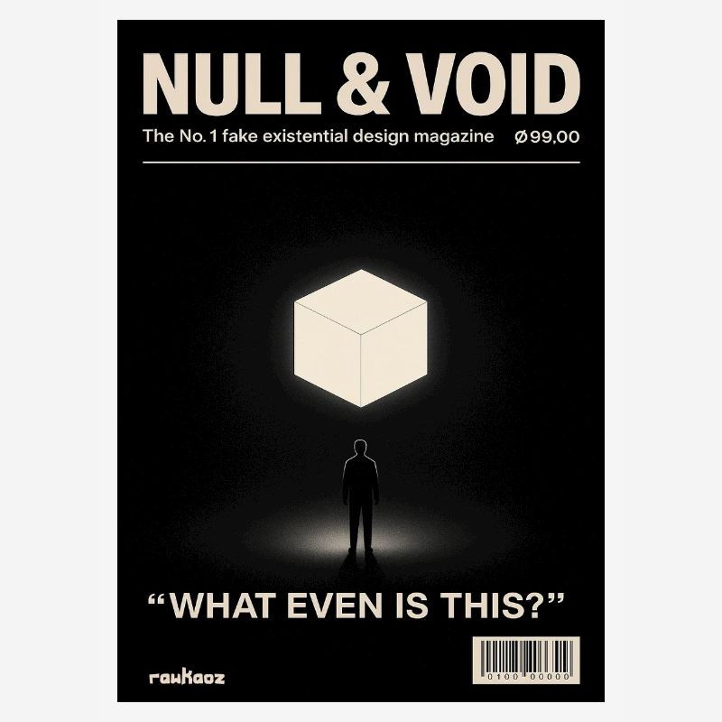 Cube d’existence zéro vide Qu’est-ce que c’est de toute façon
