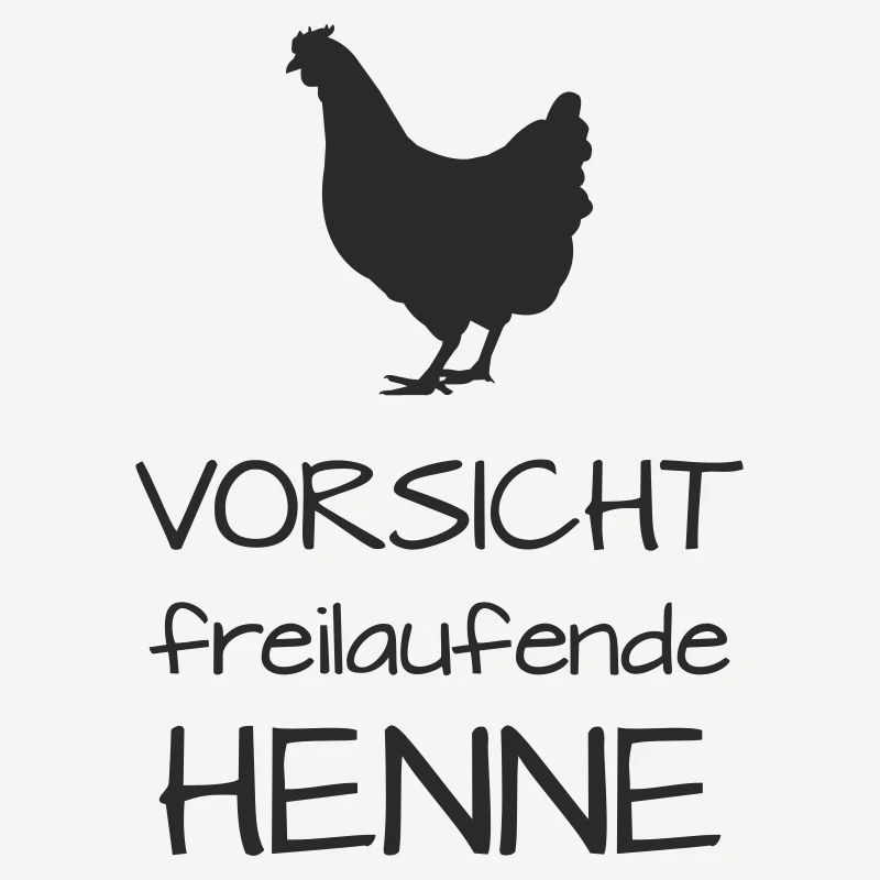 Caution hen free-range