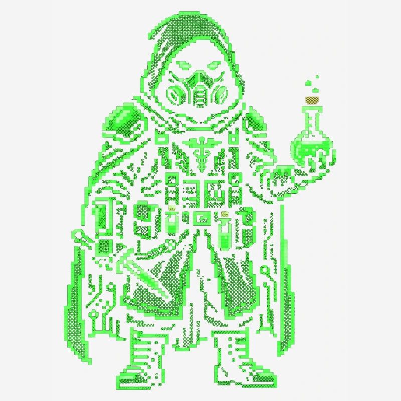 Punk Apothécary Pixel Art Hacker rétro